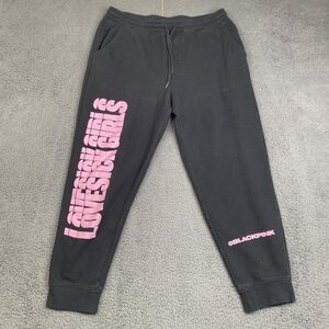 Blackpink Pants Womens XL Black Lovesick Girls Sweatpants Kpop Joggers 2023 YG